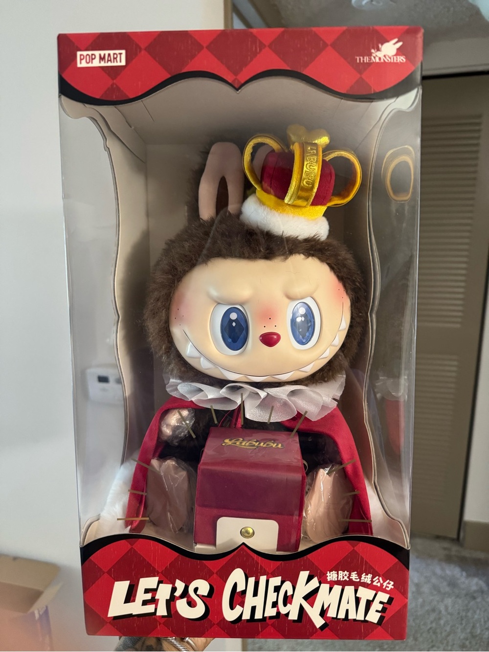 Let's Checkmate King Plush Toy - Red